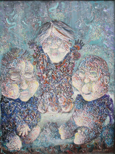 THREE FRIENDS van Zoran Zugic, Schilderij te koop op Singulart