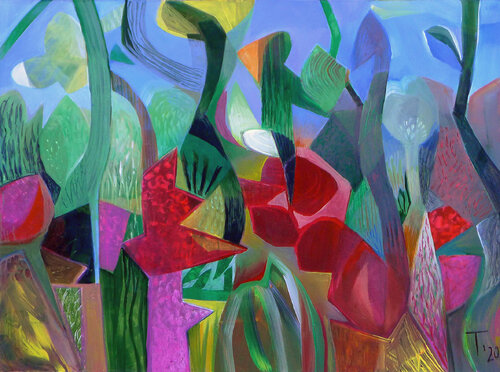 'LANDSCAPE WITH SHELLS' by Tillian ·, Painting for Sale on Singulart