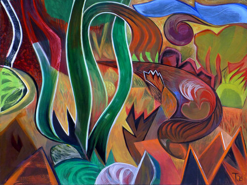 'DAY OF THE FIRES' by Tillian ·, Painting for Sale on Singulart