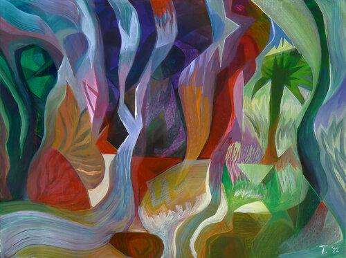 'THE GLADE WITHIN THE GROVE' by Tillian ·, Painting for Sale on Singulart