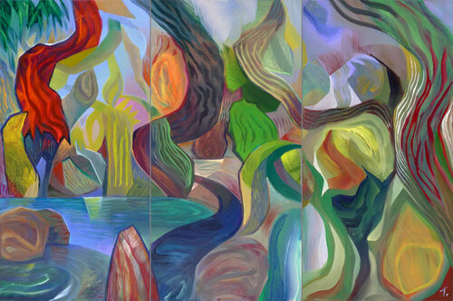 'SPLIT TREE' by Tillian ·, Painting for Sale on Singulart