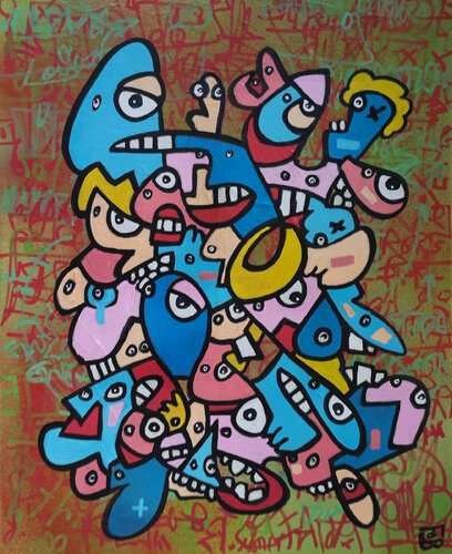 Grosses têtes von Frob, Malerei kaufen auf Singulart