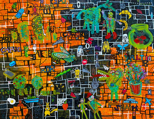 Road movie van Frob, Schilderij te koop op Singulart