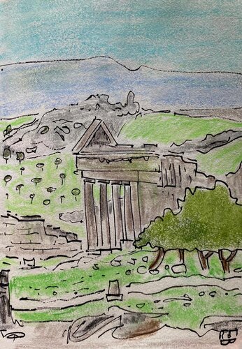 Cité antique de Dougga en Tunisie von Frob, Zeichnungen kaufen auf Singulart