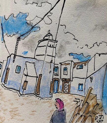 Rue de Tunisie 5 van Frob, Tekening te koop op Singulart