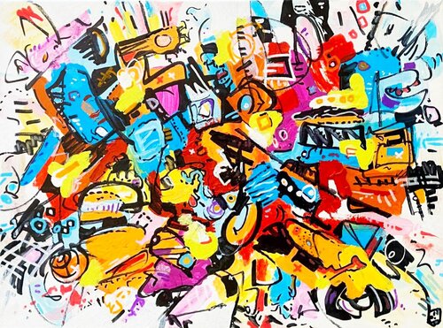 Diagonale du feu de Frob, Pintura a la venta en Singulart