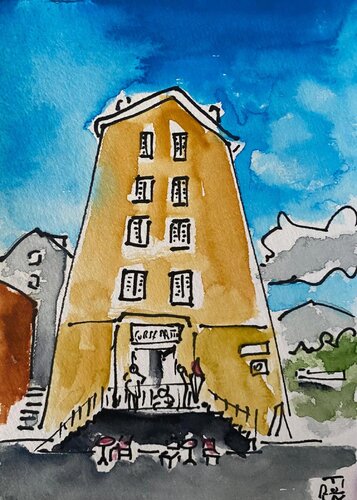 Sartene : immeuble massif van Frob, Schilderij te koop op Singulart