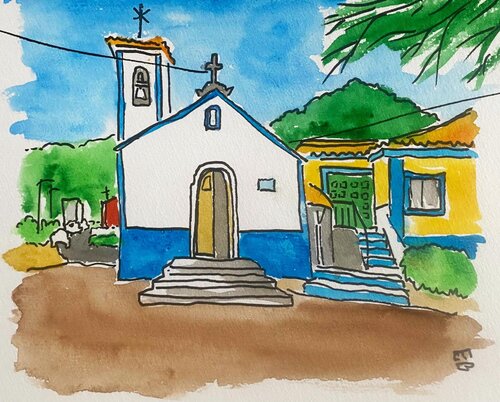 église de Los Carboneras, Tenerife by Frob, 종이 for Sale on Singulart