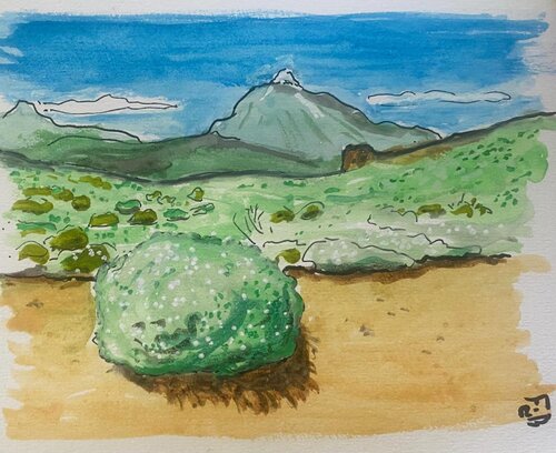 parc du volcan Teide, Tenerife de Frob, Obra en papel a la venta en Singulart
