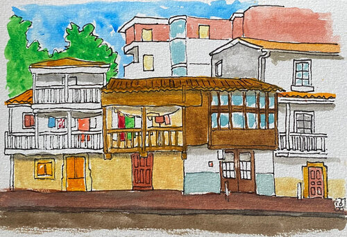 Maison à Lierganes by Frob, Painting for Sale on Singulart