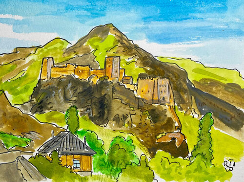 château de Khertvisi , Géorgie di Frob, Pittura in vendita su Singulart