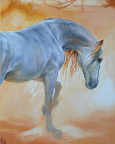 In The Spring haze by Marie Madej, Painting for Sale on Singulart