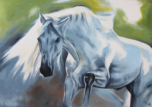 Ice fresh Horse by Marie Madej, Painting for Sale on Singulart