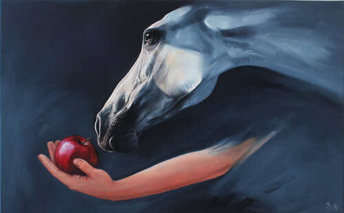 Tenderness by Marie Madej, Painting for Sale on Singulart