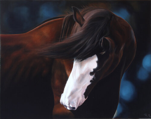 In the winter silence by Marie Madej, Painting for Sale on Singulart