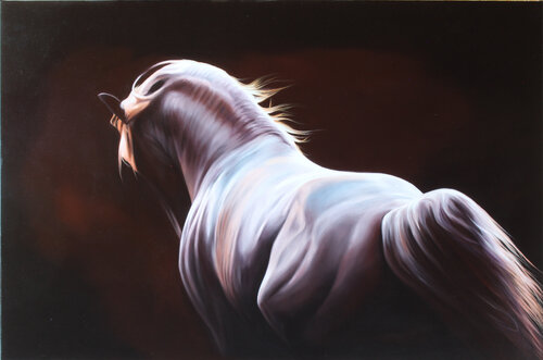 Beauty in the shadows de Marie Madej, Pintura a la venta en Singulart