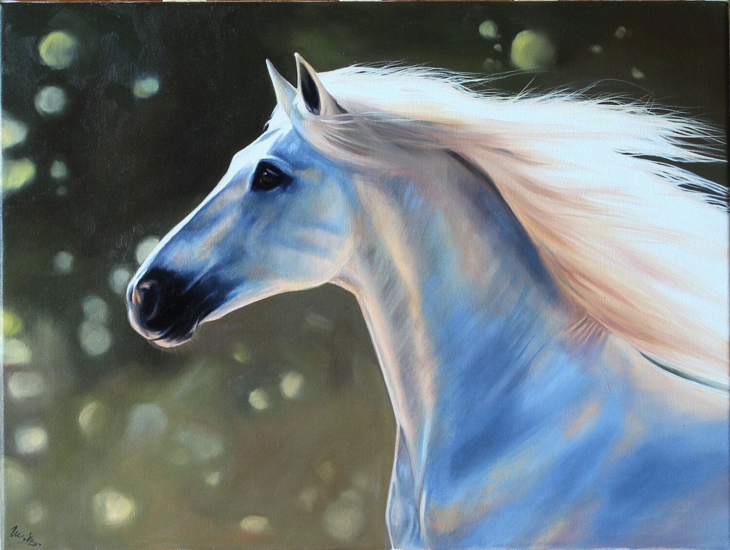 Summer horse Marie Madej Pintura original en venta