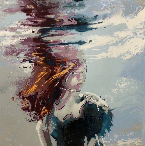 She is water...soft and strong van Kerry A. Inkster, Schilderij te koop op Singulart