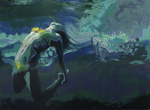 Free as the Waves is She van Kerry A. Inkster, Schilderij te koop op Singulart