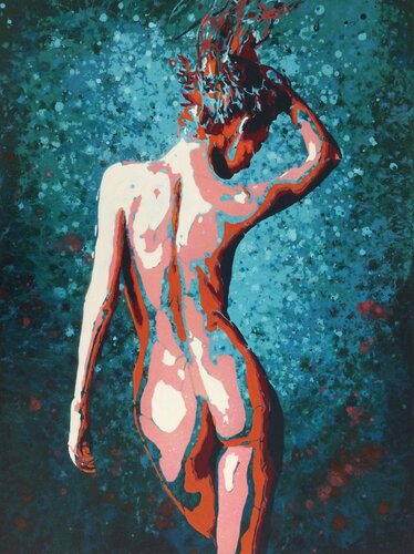 A few of you, have seen my face. One of you, has kissed my cheek. van Kerry A. Inkster, Schilderij te koop op Singulart