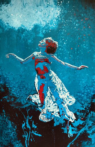 Till Seraphs swing their snowy Hats - Extra Large van Kerry A. Inkster, Schilderij te koop op Singulart