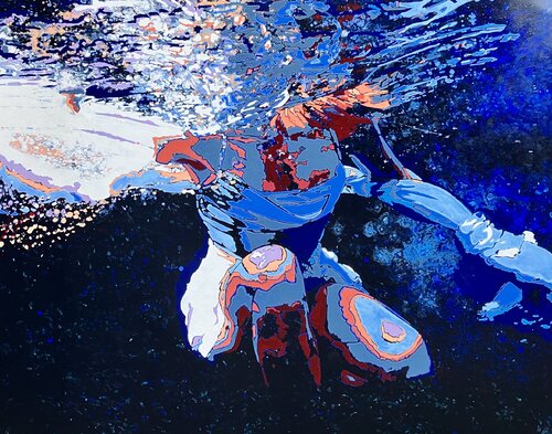 Feel a river moving in you van Kerry A. Inkster, Schilderij te koop op Singulart