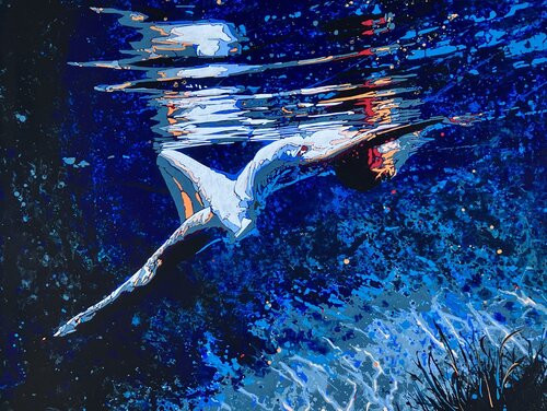 All the light we cannot see van Kerry A. Inkster, Schilderij te koop op Singulart
