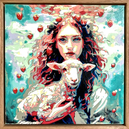 Strawberry Fields Forever van Kerry A. Inkster, Schilderij te koop op Singulart