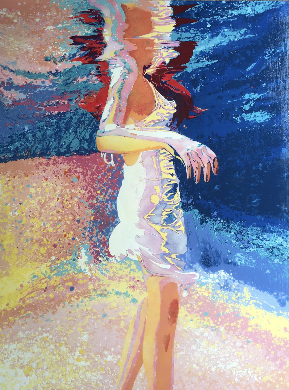 Rise to a longer course more bright and brave - Extra Large Kerry A. Inkster Originalgemälde zu verkaufen