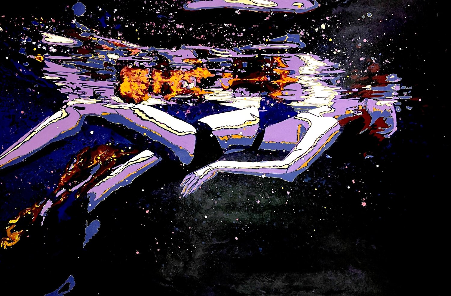 She is the Candle Flame Over Water - Extra Large Kerry A. Inkster