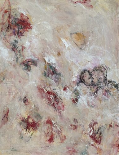 LOVE AND KISS van Valérie Salem, Schilderij te koop op Singulart