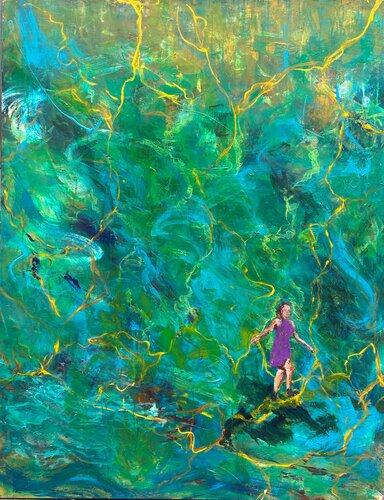 FORREST JUMP van Valérie Salem, Schilderij te koop op Singulart
