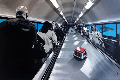 Escalator di Marit Otto, Pittura in vendita su Singulart