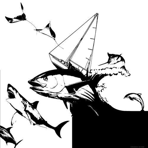 Flat Earth 03 _ Chaos von Marit Otto, Druck kaufen auf Singulart