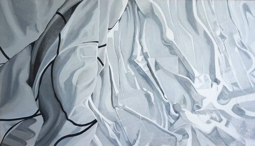 Insomnia- [ a bed piece about bed peace ] di Marit Otto, Pittura in vendita su Singulart