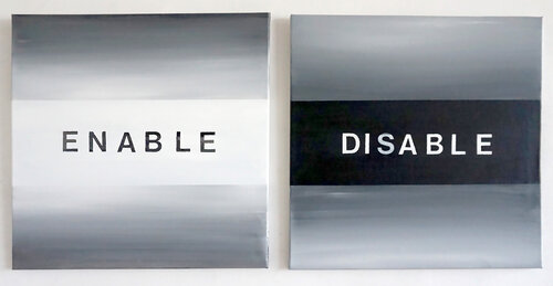 Enable & Disable (diptych) di Marit Otto, Pittura in vendita su Singulart