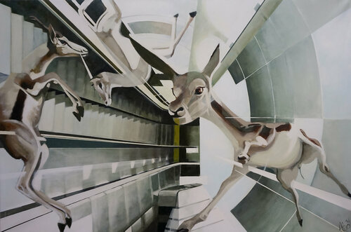 Concrete Jungle van Marit Otto, Schilderij te koop op Singulart