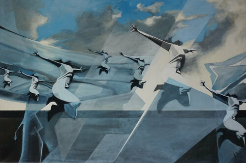 Last Gatekeepers Of Lost Revolutions di Marit Otto, Pittura in vendita su Singulart