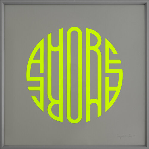 Amore SuperFluo (giallo) von Luigi Notarnicola, Werk auf Papier kaufen auf Singulart