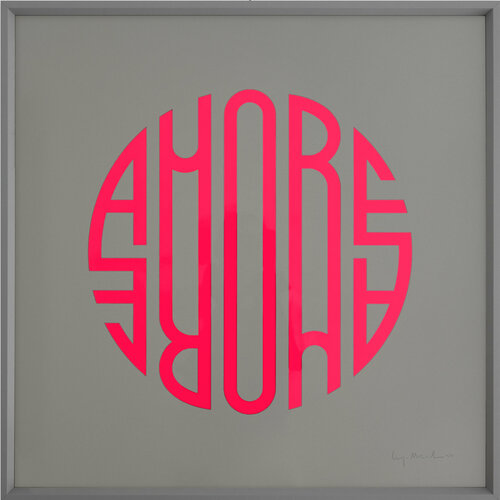 Amore SuperFluo (fucsia) von Luigi Notarnicola, Werk auf Papier kaufen auf Singulart