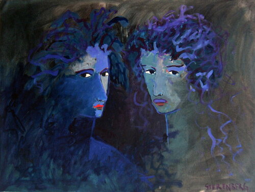 Purple & Violet by Jacques Sterenberg, 회화 for Sale on Singulart