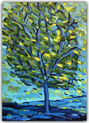 Tree under lockdown by Jacques Sterenberg, 회화 for Sale on Singulart