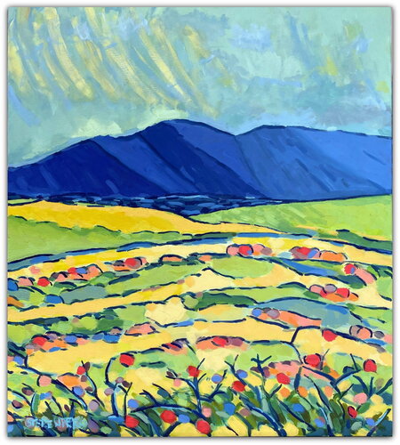 Blue Mountains by Jacques Sterenberg, 회화 for Sale on Singulart