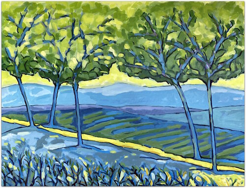 The Yellow Trail by Jacques Sterenberg, 회화 for Sale on Singulart