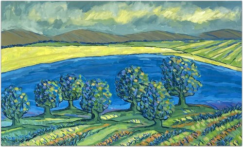 The Golden Shore par Jacques Sterenberg, Peinture en vente sur Singulart