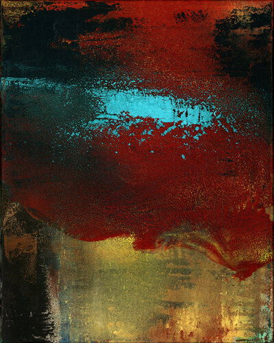 The Passeur (for John Berger) van Yari Ostovany, Schilderij te koop op Singulart