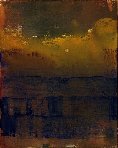 Silence/Night/Desert di Yari Ostovany, Pittura in vendita su Singulart