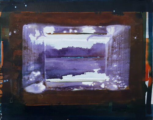 When night falls van Henrie Vogel, Schilderij te koop op Singulart