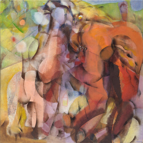 Paard en vrouw by Henrie Vogel, Painting for Sale on Singulart
