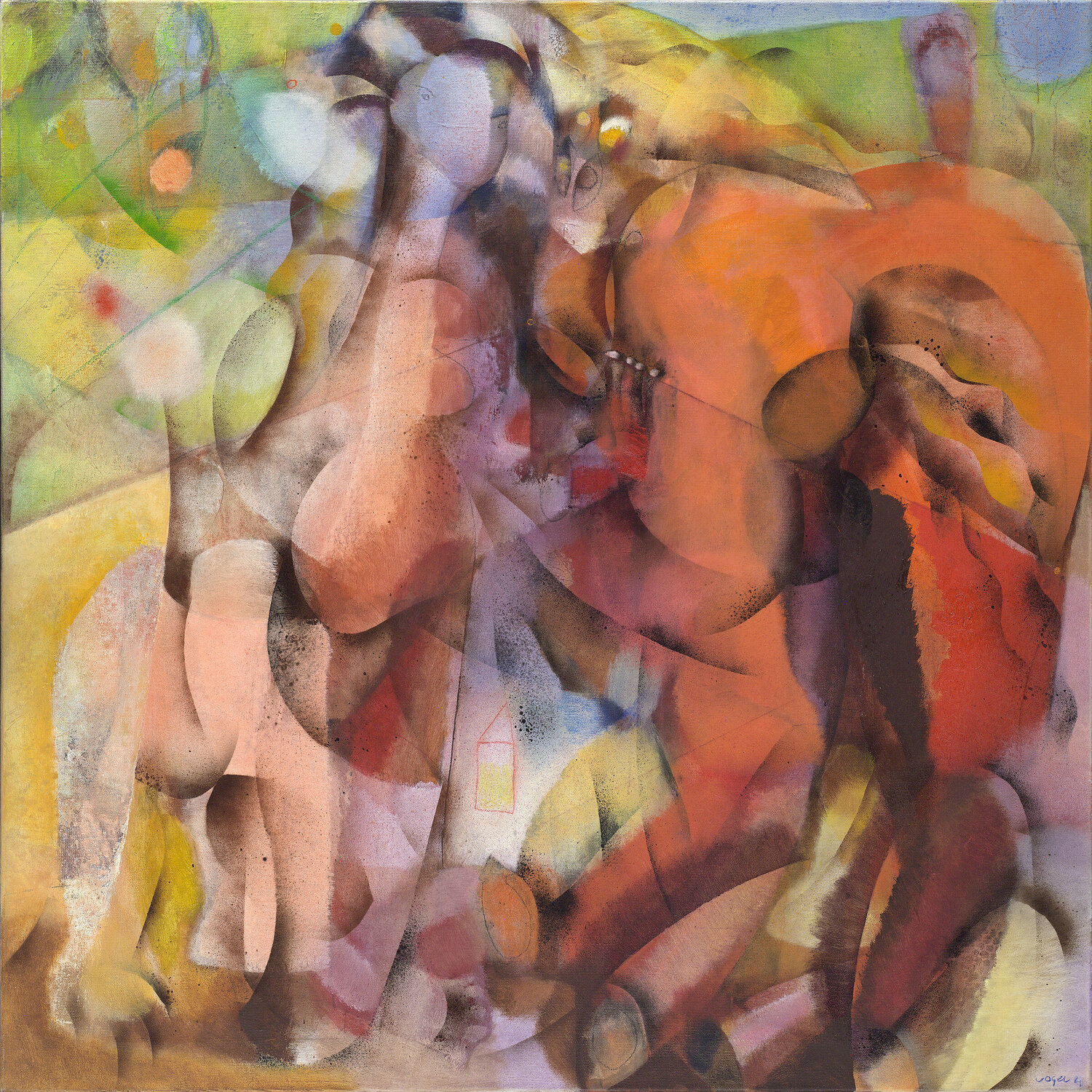 Paard en vrouw Henrie Vogel